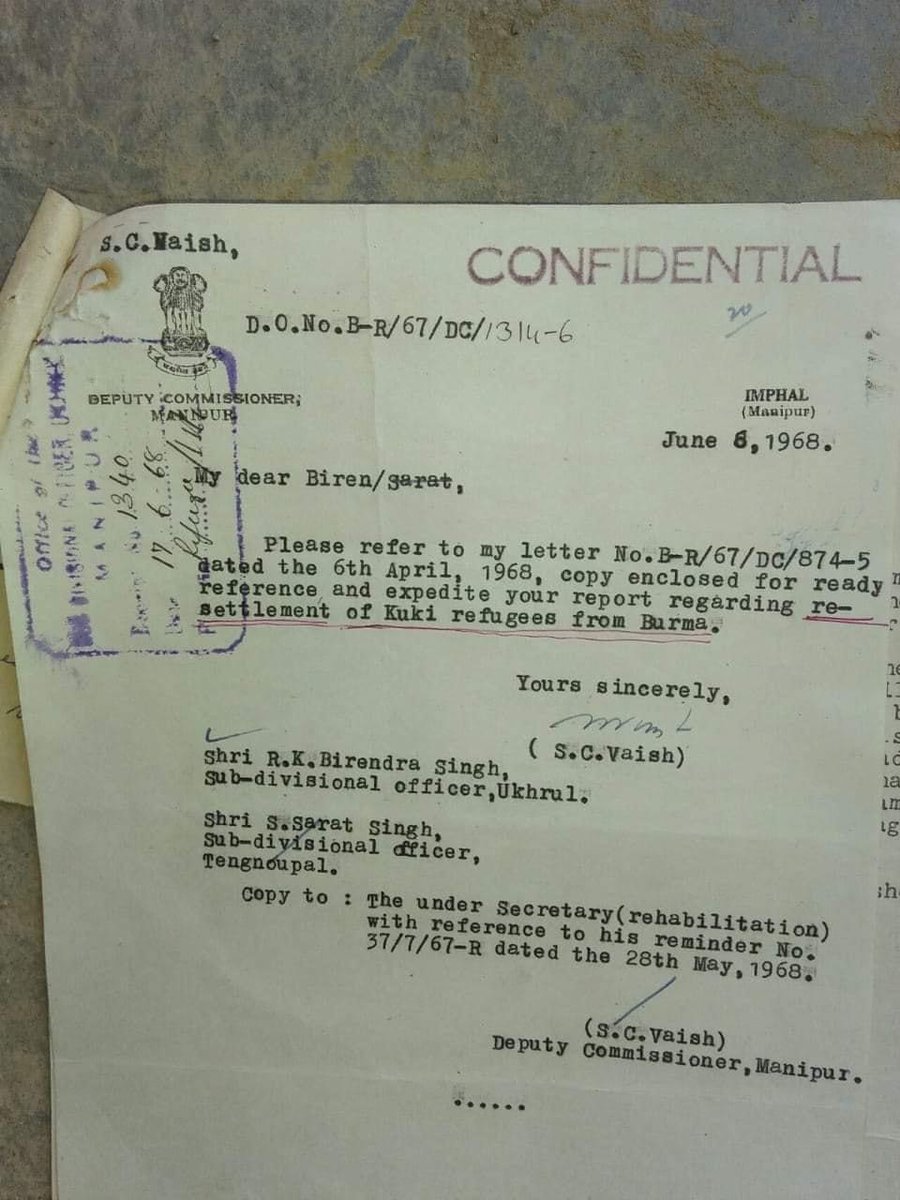 meiteiheritage's tweet photo. 🚨 The Uncomfotable TRUTH of #Kukis migration to #Manipur from British officers & Archived Govt records.

❗️ The #NewKukis migrated in significant numbers from Mizo and Chin Hills to #Manipur—called the Great Kuki Exodus—in 18th and 19th centuries, after  displaced by more powerful groups in Myanmar.
https://t.co/2tE07y2Soe

❗️The Manipur King provided them with free land at the exposed frontier and had a profound impact on the demographic of Manipur Hills. Scholars also largely agree that new Kukis (particularly the Thadous) migrated to Manipur from the Chin and Lushai Hills due to pressure from the southern tribes in those regions.

❗️More recently in 1960s the "Burmese refugees" started settling in Naga dominated areas of Manipur  
#KukiHistory  #KukiLies 
#ManipurHistory 

@NorthEastnews24 @ukhrultimes   
@assamtimes_ @imosingh @NBirenSingh   @sardesairajdeep   @afridahussai @timesofindia @IndianExpress  @TimesNow @ndtv @ZeeNews @WIONews @EastMojo @ABPNews @CNNnews18 @BBCIndia @thewire_in @TheQuint  @ANI  
@DivyaSoti @ShefVaidya @HinduAmericans  @AskAnshul @PrinceArihan @AbhijitChavda @RajatSethi86 @DrSanjaysinghK
@RituRathaur @VladAdiReturns