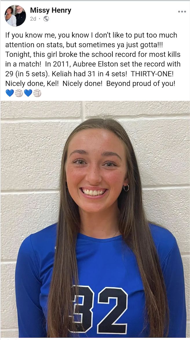 Check out who made the MaxPreps Athlete of the Week!

Last week we saw Keliah Smith break the 1,000 kills mark AND break the school record for most kills in a match (31).

There is not a more deserving athlete in the state! So, get on and vote!

maxpreps.com/news/PqtoQKO1D…