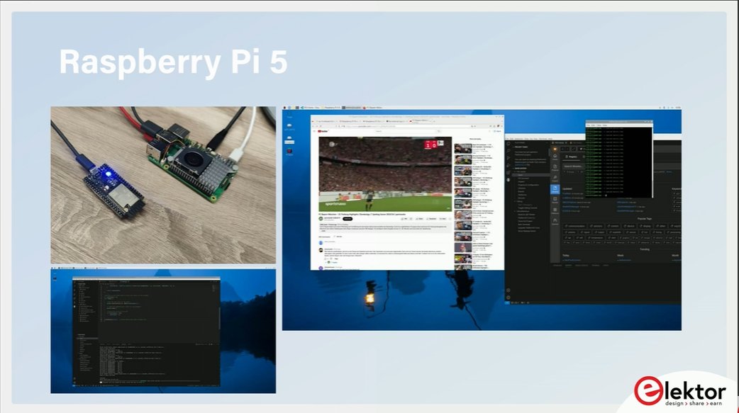 MagPi_DE's tweet photo. LIVE Now: Elektor Lab Talk https://t.co/dyYl1K3INw
Curious about the new #RaspberryPi5? At Elektor we are already benchmarking and tinkering. Tune in and explore our upcoming Raspberry Pi 5 projects.
Giveaway Alert: We're giving away 5 Raspberry Pi 5 during the livestream. https://t.co/ksGaAsBKun