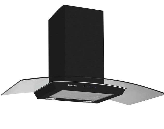 Coifa Parede Esmeralda Touch 90 Cm Preta 127V – SUGGAR – TP0391PT