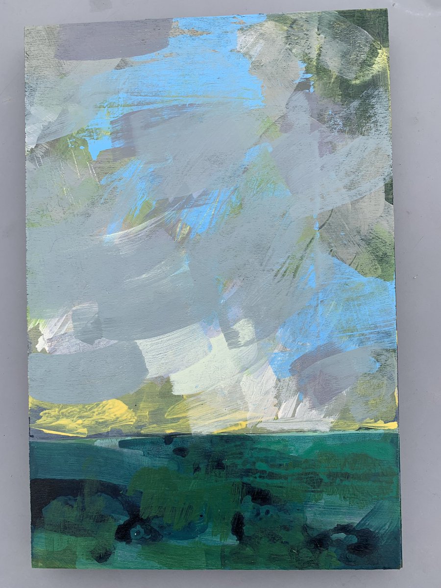 SheenaRaeburn's tweet photo. Set aside my brushes for the last 20+ years due to all consuming work / family. A joy to get back to it. #acrylicpainting https://t.co/XzdFkQzUaR