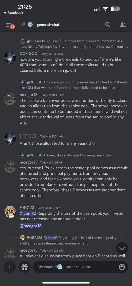 bella_rwa's tweet photo. Just an RWA update on @goldfinch_fi 
I’m still studying the event but been busy these days. However, I trust GFI team is trying their best to protect the users as they cover the loss of 1 pool and working on the another now. 

You can read full docs here:
https://t.co/vS4a1Zn7PW
.
https://t.co/a1zei34AJ8

RWA is kinda new in practice & got governance involved too. It’s not easy at all to be decentralized in digital space but at the same time having legal structure, voting and finance involved. 

I do believe, just like how previous trends evolved, there will be some lessons on the way to get to more mature space. Happy that @goldfinch_fi team is handling situation well, open for discussion, covering loss and great attitude on taking this event to improve for better.