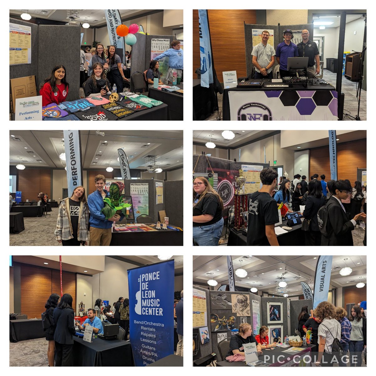 CatherineKeyser's tweet photo. @FCSchoolsGA Fine Arts staying busy with the Marching band exhibition last night and the @FCCollegeCareer CTAE/Fine Arts Pathway Fair Tuesday and Wednesday! #forsythfinearts https://t.co/tTzgcAvkpL