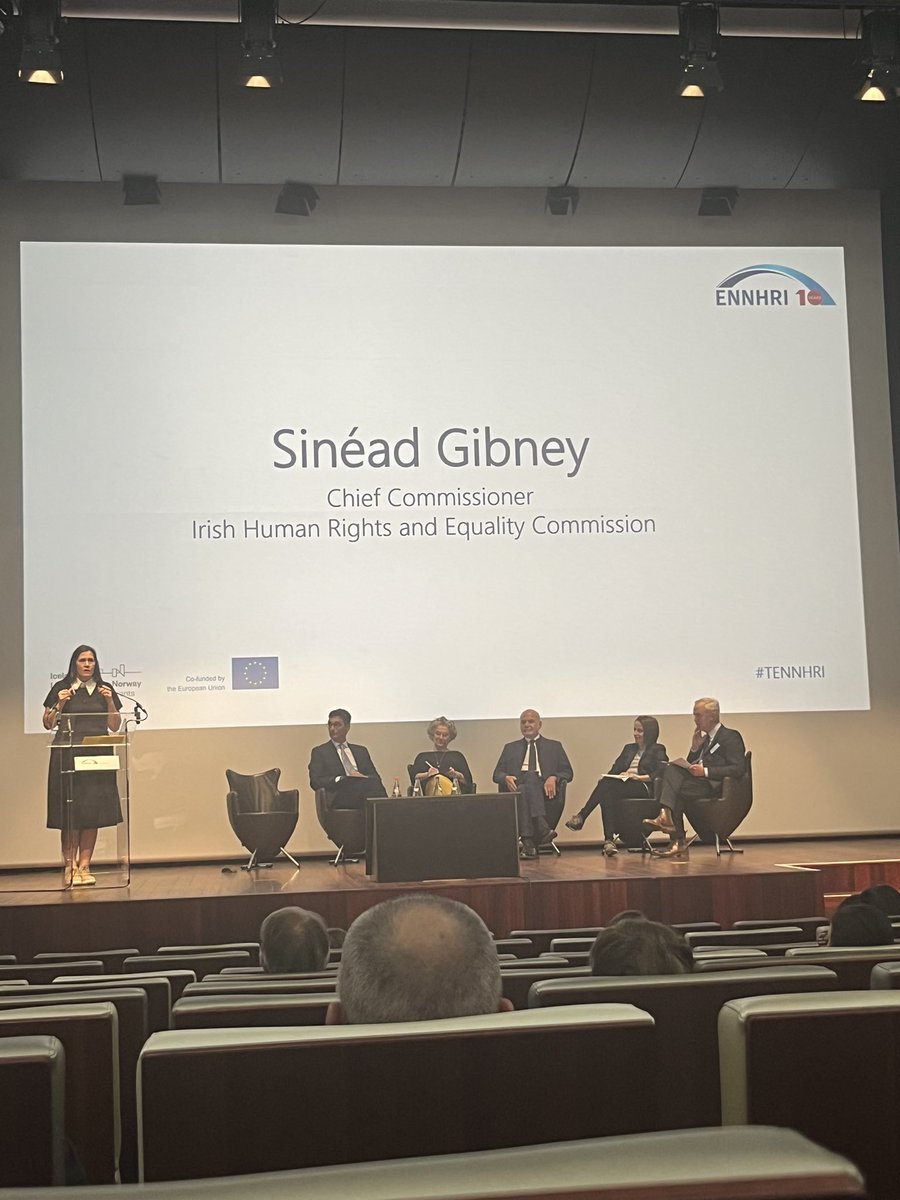 DeirdreMalone9's tweet photo. @sineadgibney of @_IHREC addressing #TENNHRI 2023 https://t.co/rxXx2GHZNQ