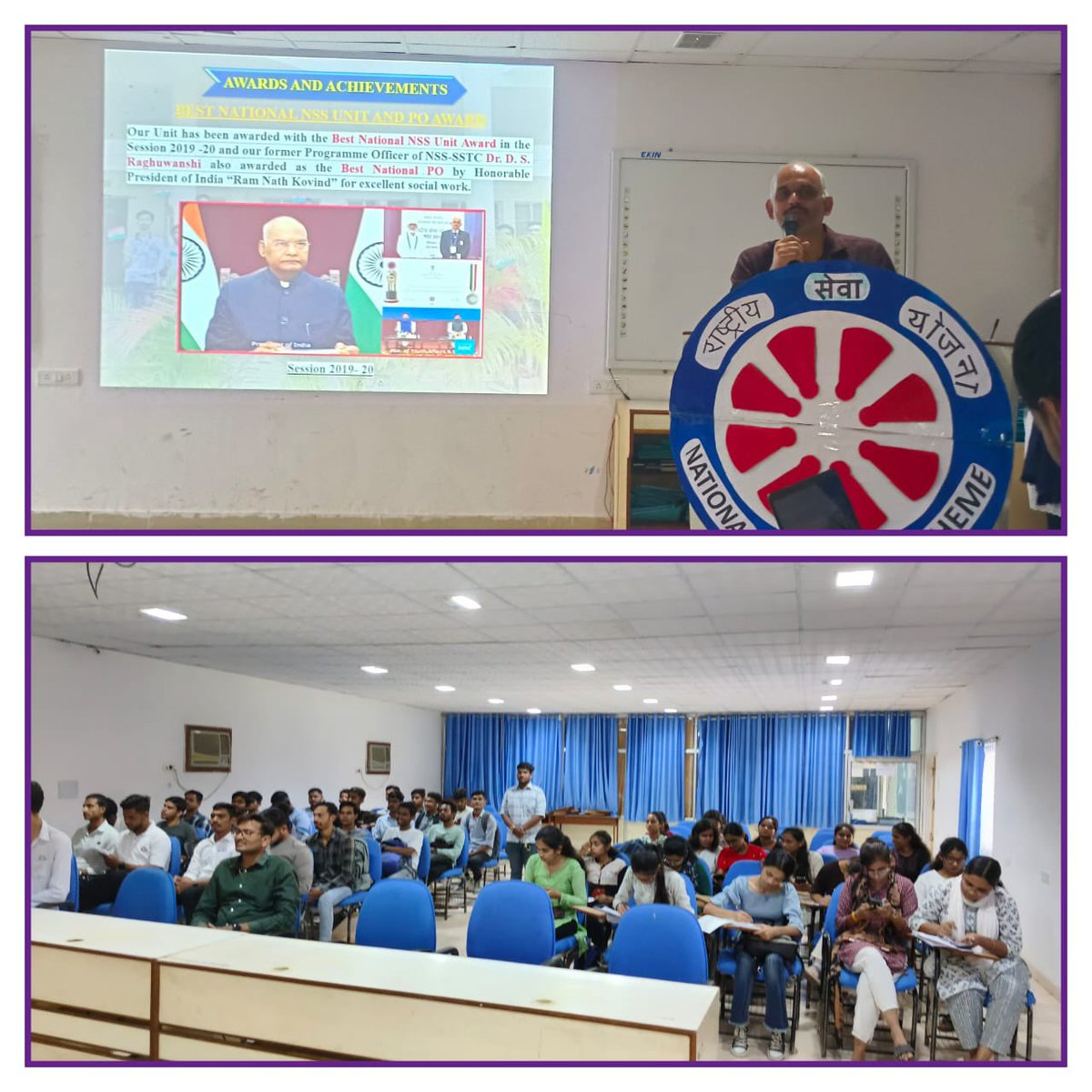 Nss_ssgi's tweet photo. The #judges for the competitions were Dr. Supriya Biswas, HOD, Chemistry Dept. and Dr. Samta Deshpande, Faculty. In the workshop, @dr_dsraghu , Professor Incharge and the guests expressed their views on these days, its importance, spread #awareness on #mentalhealth issues. https://t.co/4qm2Sujdc1