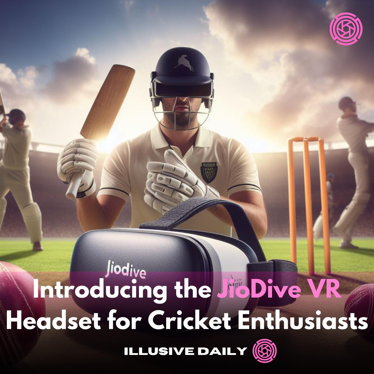 IllusiveDaily's tweet photo. 🏏 Dive into the future of cricket watching with the JioDive VR headset! 🌟 Immerse yourself in 360-degree cricket action and enjoy a 100-inch virtual screen. Discover the tech behind it and how it's changing the game for cricket enthusiasts. 📱🕶️ #VR #Cricket #JioDive #worldcup https://t.co/UhGFOLaGWs