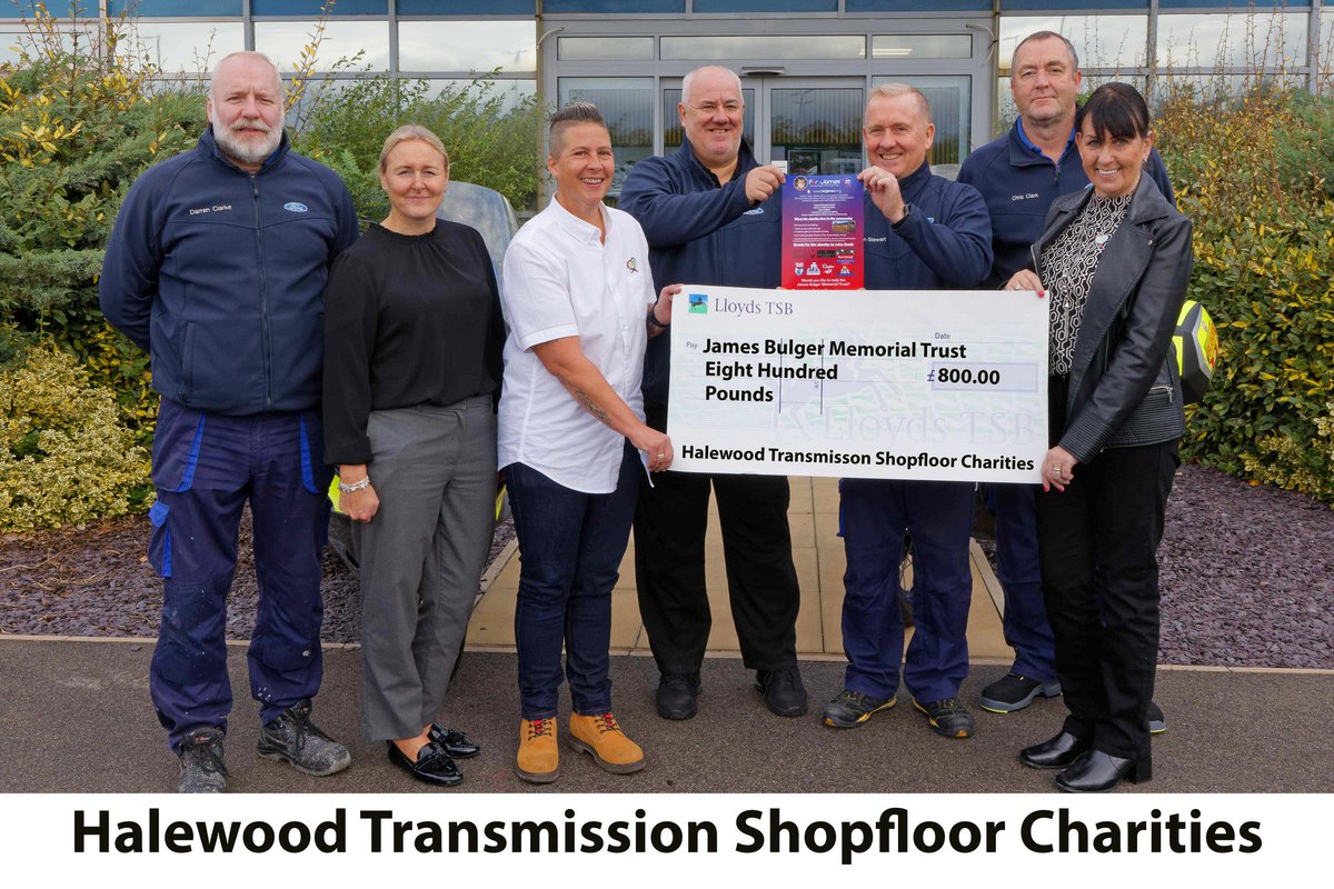 A huge thanks to the team at Ford's Halewood Transmission department who chose our charity as one of the beneficiary's with other charities on Friday. #HelpUsToHelpOthers #ForJames