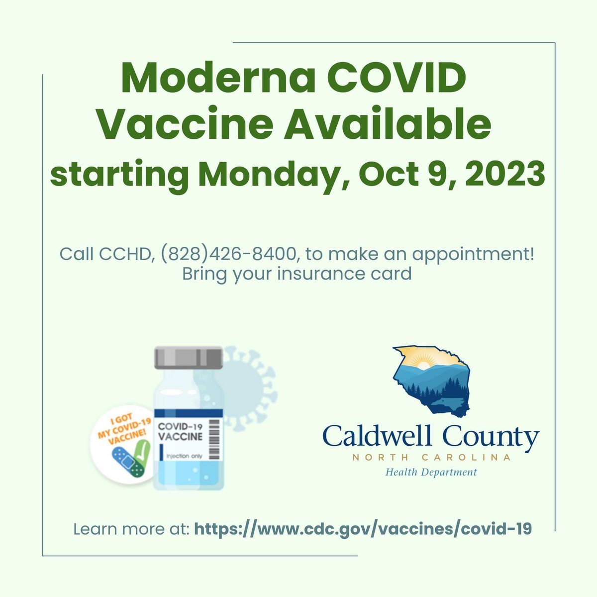 Caldwell Health Dept tweet media