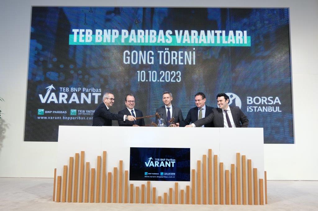 BNP Paribas’ın Varant piyasalarındaki global tecrübesi, TEB Yatırım’ın piyasa yapıcılığı ile <a href="/TEB_BNPPVarant/">TEB_BNPPVarant</a> 'ları Borsa İstanbul’da.
