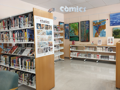BibliotequesSPR's tweet photo. Descobreix l'emocionant món dels còmics a la biblioteca! Des de superherois que lluiten contra el crim fins al manga japonès, en tenim per a tothom. La lectura mai ha estat tan divertida. #CòmicsALaBiblioteca https://t.co/skNqGIfeoI #BMdP #spribes https://t.co/OiQoHzni2A
