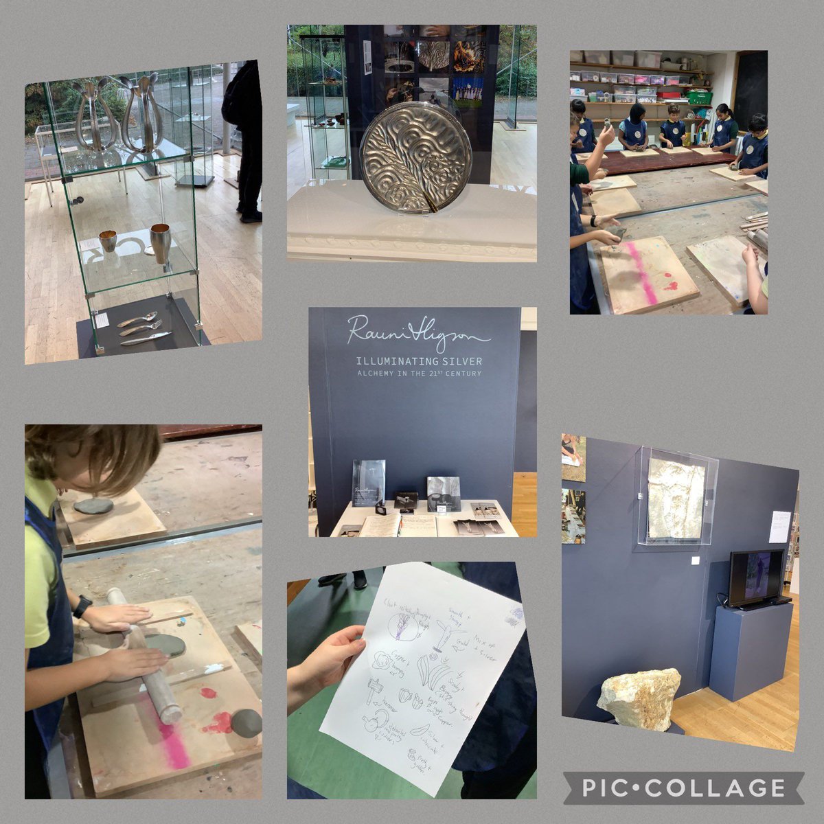 MakersWales's tweet photo. Inspired by our current exhibition 'Rauni Higson - Illuminating Silver' Year 5 / 6 pupils at St Cuthbert’s Catholic Primary in Cardiff Bay, have been busy creating some amazing craftwork today with tutor #larissaguidalock @StCuthbertsPrm
#learningthroughcraft #inspirecreativity https://t.co/6udtQiGf6z