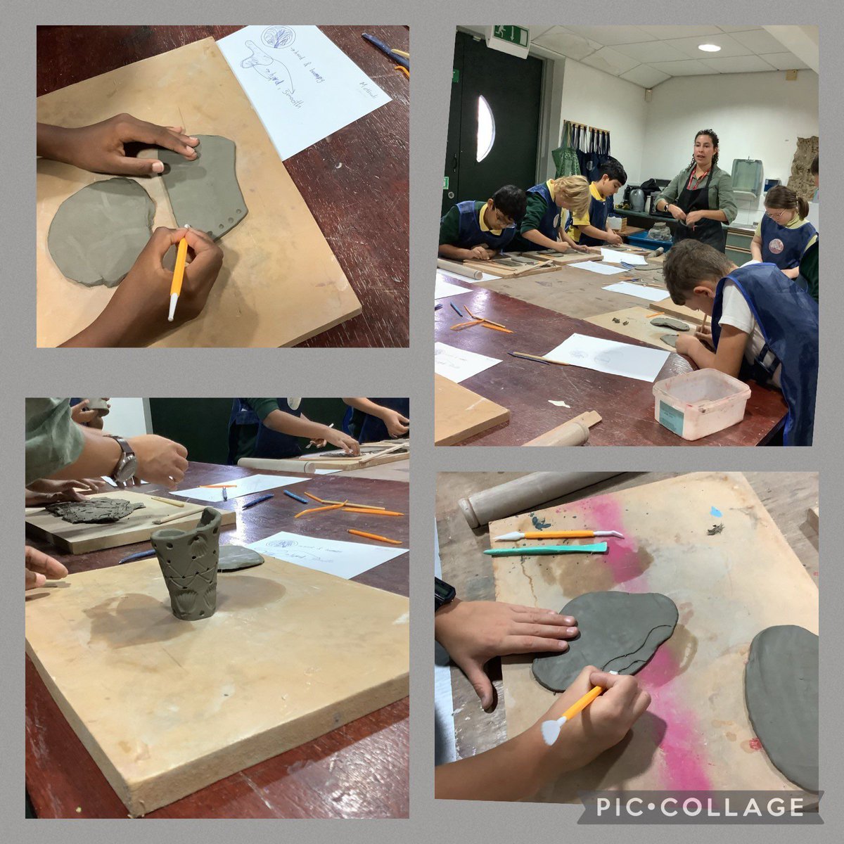 MakersWales's tweet photo. Inspired by our current exhibition 'Rauni Higson - Illuminating Silver' Year 5 / 6 pupils at St Cuthbert’s Catholic Primary in Cardiff Bay, have been busy creating some amazing craftwork today with tutor #larissaguidalock @StCuthbertsPrm
#learningthroughcraft #inspirecreativity https://t.co/6udtQiGf6z