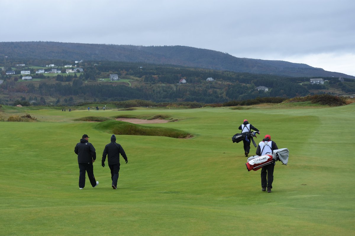 Rain jackets are back on for the final round of the <a href="/RBCPGAScramble/">RBC PGA Scramble presented by BMW</a>, but things are a lot more mild than Sunday on the Links. 

Follow the leaderboard all day long as we get set to crown a champion: golfgenius.com/pages/4308485