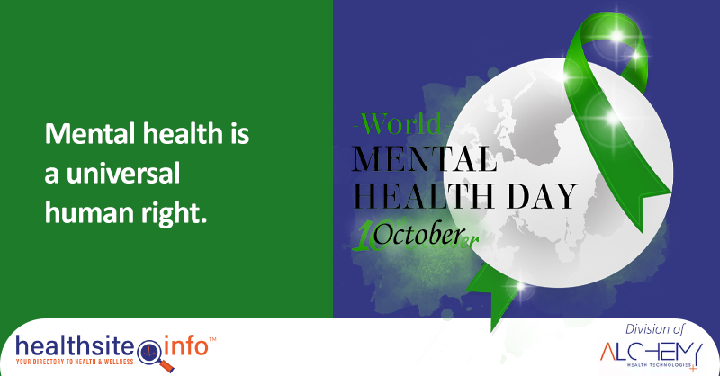 Today on #WorldMentalHealthDay, we highlight mental health as a universal human right. Let's value mental well-being in every aspect of our lives, creating a world where it's acknowledged and valued. 💚#alchemyhealth #healthsite.info#Mentalhealthisauniversalhumanright