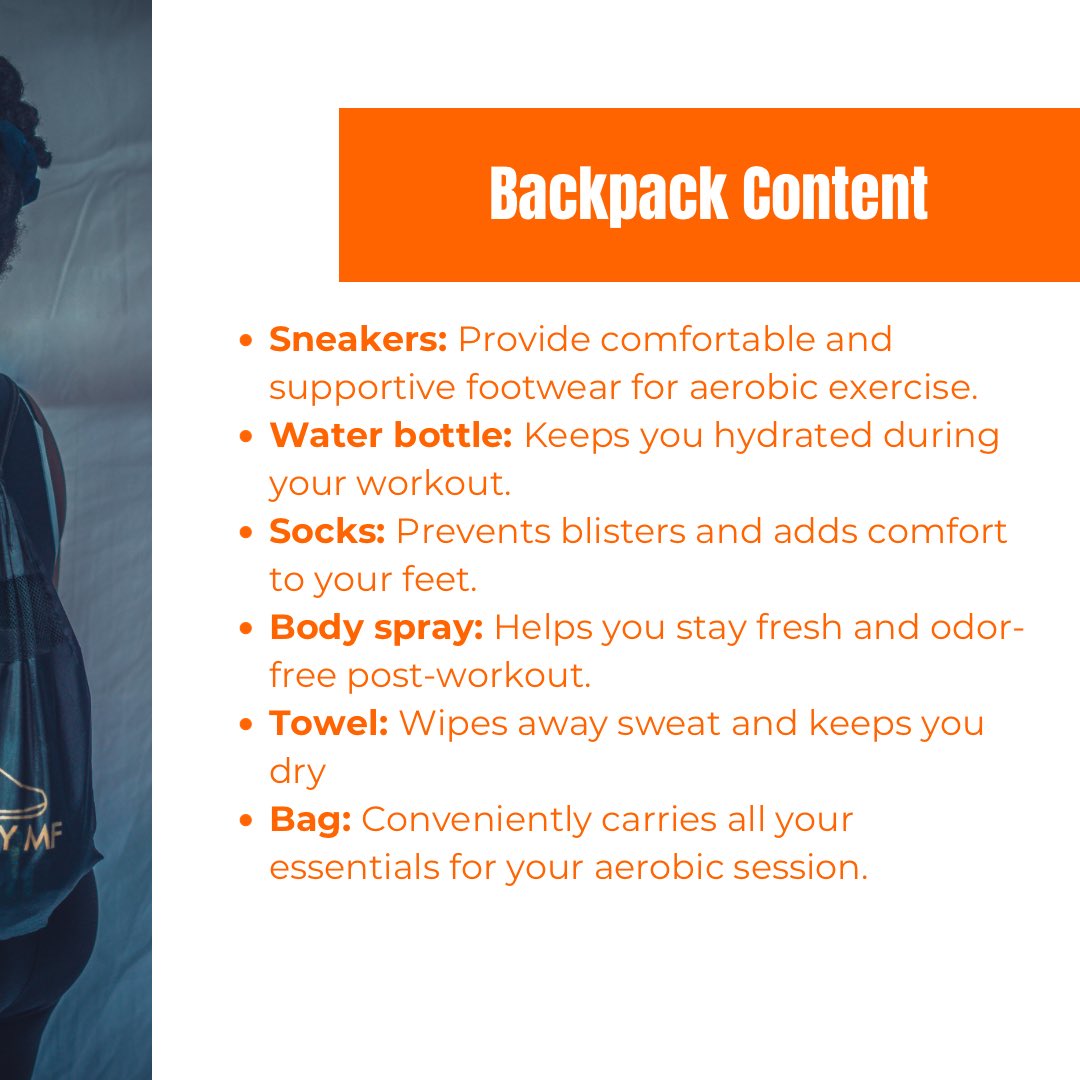 kicksby_mf's tweet photo. Just starting your fitness journey or jumping back in ?? 
Meet My Aerobic Backpack: Where Comfort Meets Performance, and Every Step Counts. 

Backpack Content: 
⚪️Sneakers ,socks,towel,body spray, bag
📌10 slot only available 

📍ShopF141 Tejousho Lagos 

To shop: pls send a DM https://t.co/CCR8I3u85k