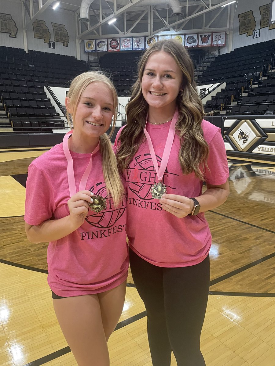 Congratulations to <a href="/addycollins812/">Addy</a> &amp; <a href="/saylorh0722/">Saylor Helton</a> on their selection to the Pinkfest All-Tournament Team. 👊🏻