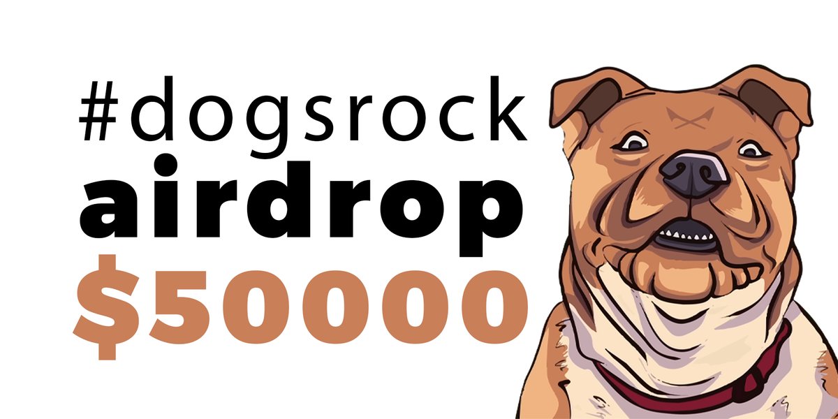 To help the community grow stronger in the long term, we will organize a small AIRDROP event for loyal holders. PRIZE $50,000
$50 per wallet condition must hold at least $30 #dogsrock . Total prize up to $50,000 🔥🐕
