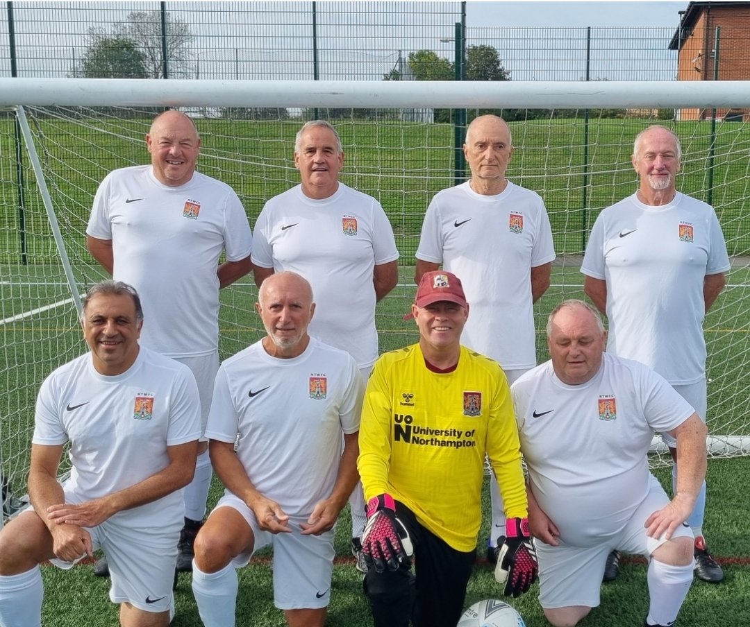 NTWFC's tweet photo. The @NTWFC over 60's team that took part in the @NorthantsFA Walking Football league at the weekend! #walkingfootball #northampton #Northamptonshire https://t.co/sT0EkQmqWY