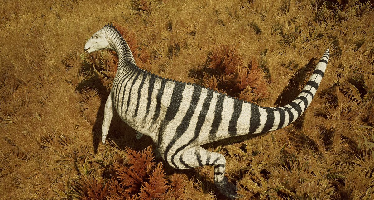 Say what chu want, but zebra stripes on ornithopods just work💯💯💯🤌🏻✨