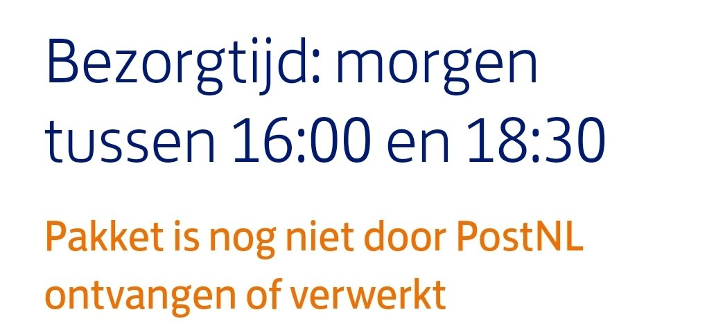 Hé @bol_com wanneer wordt m'n pakketje bezorgd?