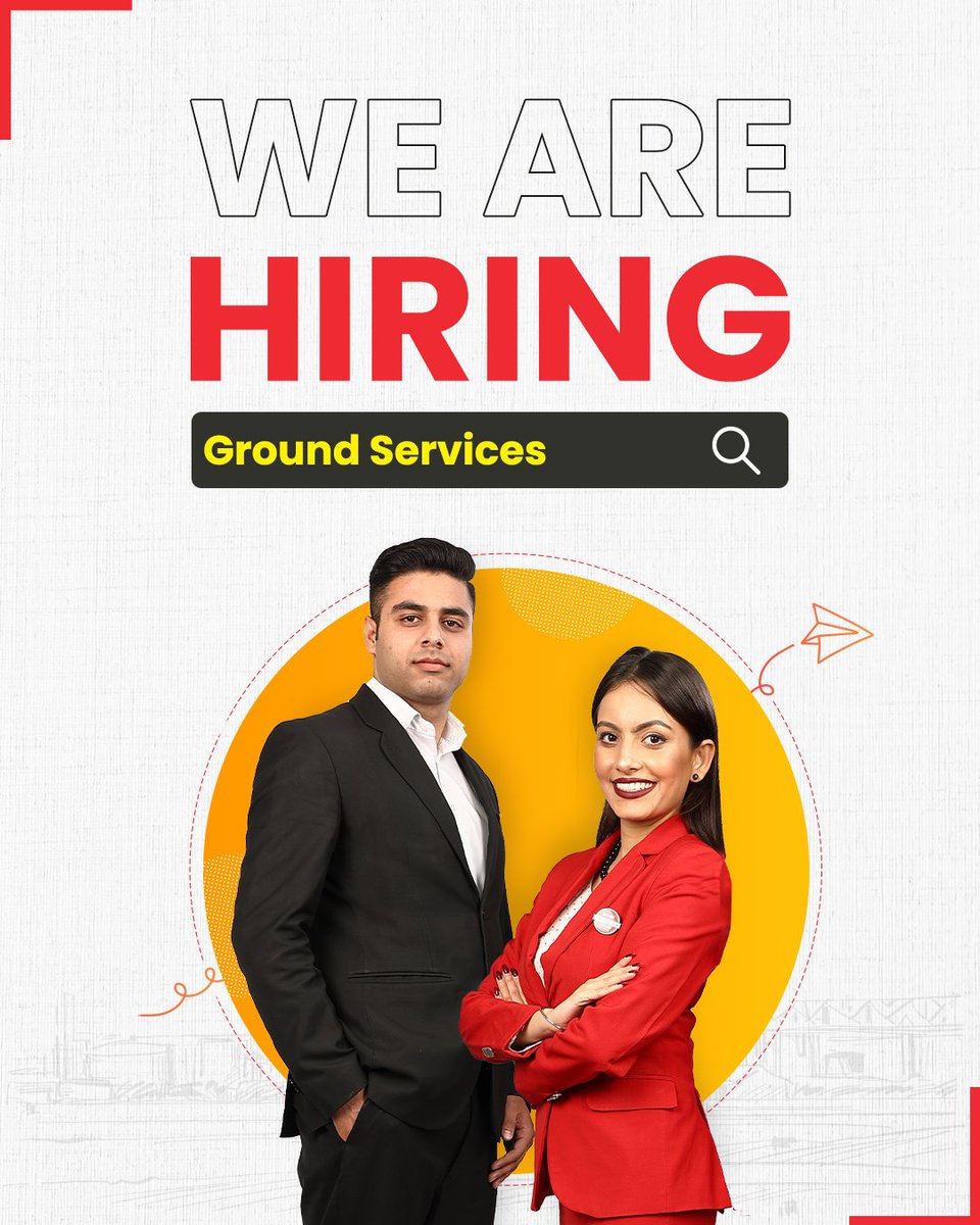 flyspicejet's tweet photo. #HiringAlert Grounded in excellence, soaring in service - Join us!

#flyspicejet #spicejet #hiring #hiringnow #GroundServices #crew #flights #aviation #addspicetoyourtravel https://t.co/9GWBbWqjfw