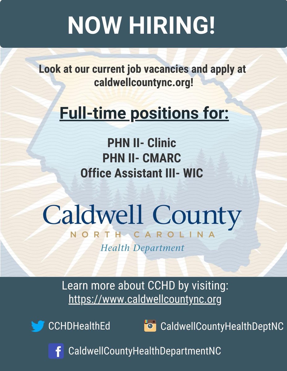 Caldwell Health Dept tweet media