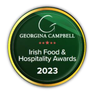 Congratulations from all in @IrelandBlueBook to @JBrennanKenmare and @francisbrennanb from @parkkenmare on their Hospitality Hero Award at the Georgina Campbell @BordBid @IrelandGuide Irish Food & Hospitality Awards today.