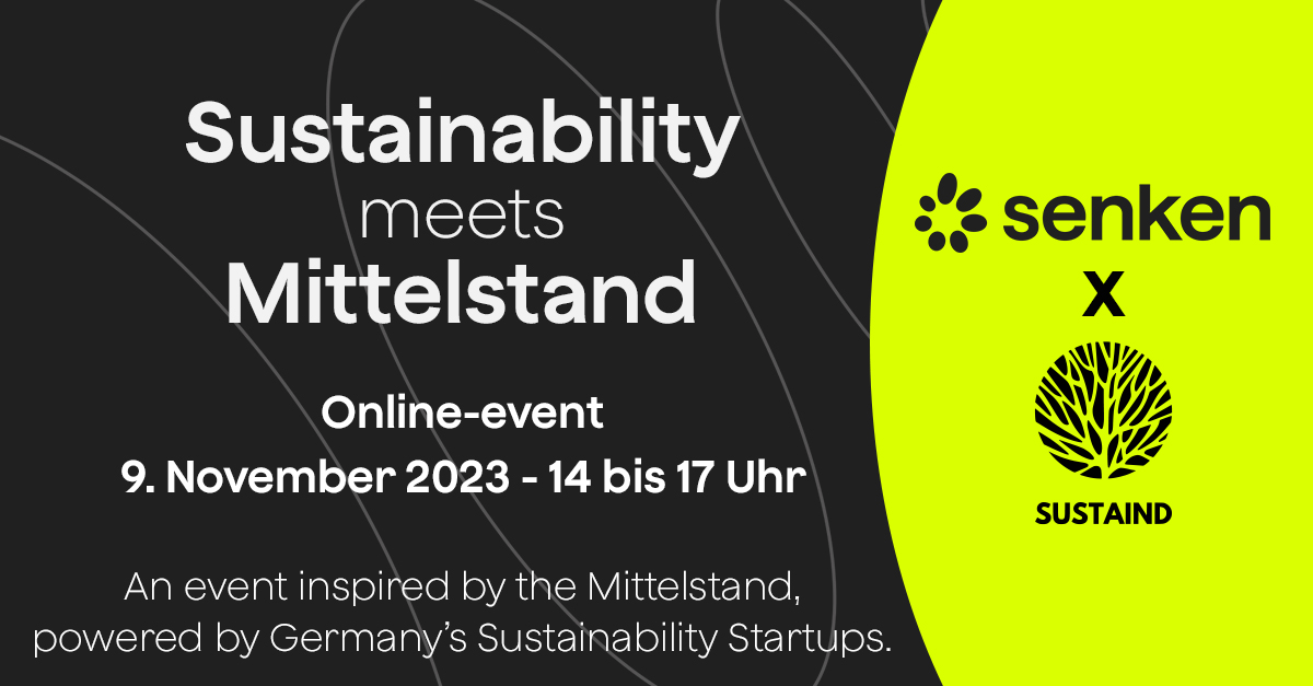 Gemeinsam mit unserem Partner, dem Klima-Startup @Sustaind , hosten wir ein kompaktes & kostenloses Online-Event zu den Themen #CSRDBerichterstattung und #CarbonFootprinting - exklusiv für #Familienunternehmen und den #deutschenMittelstand.