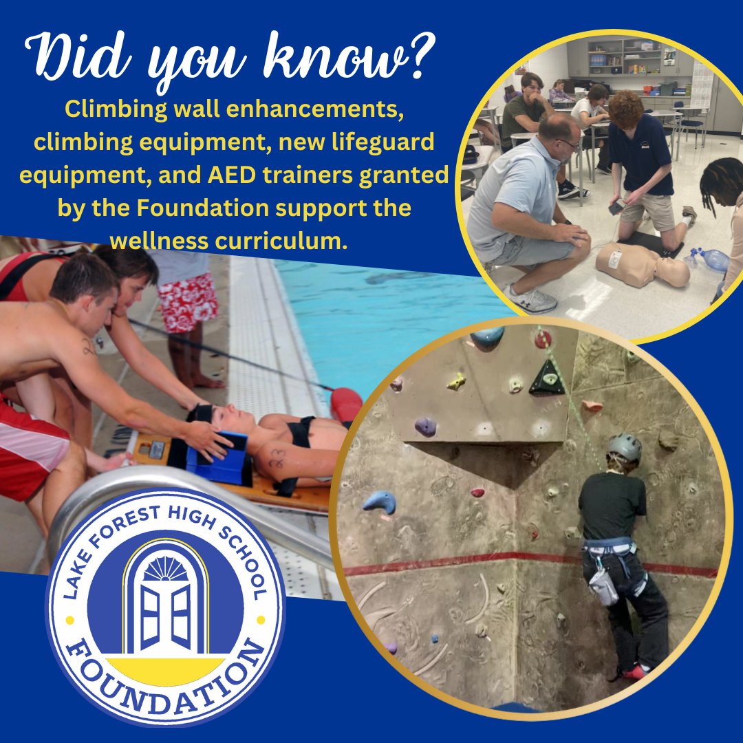 Did You Know? LFHS Foundation Supports &amp; Enriches Wellness Offerings at LFHS. Since 2002, 15% of LFHS grants have been awarded toward wellness and student support.  Grants to the wellness dept ensure student access to specialized equipment that enhances the learning experiences.