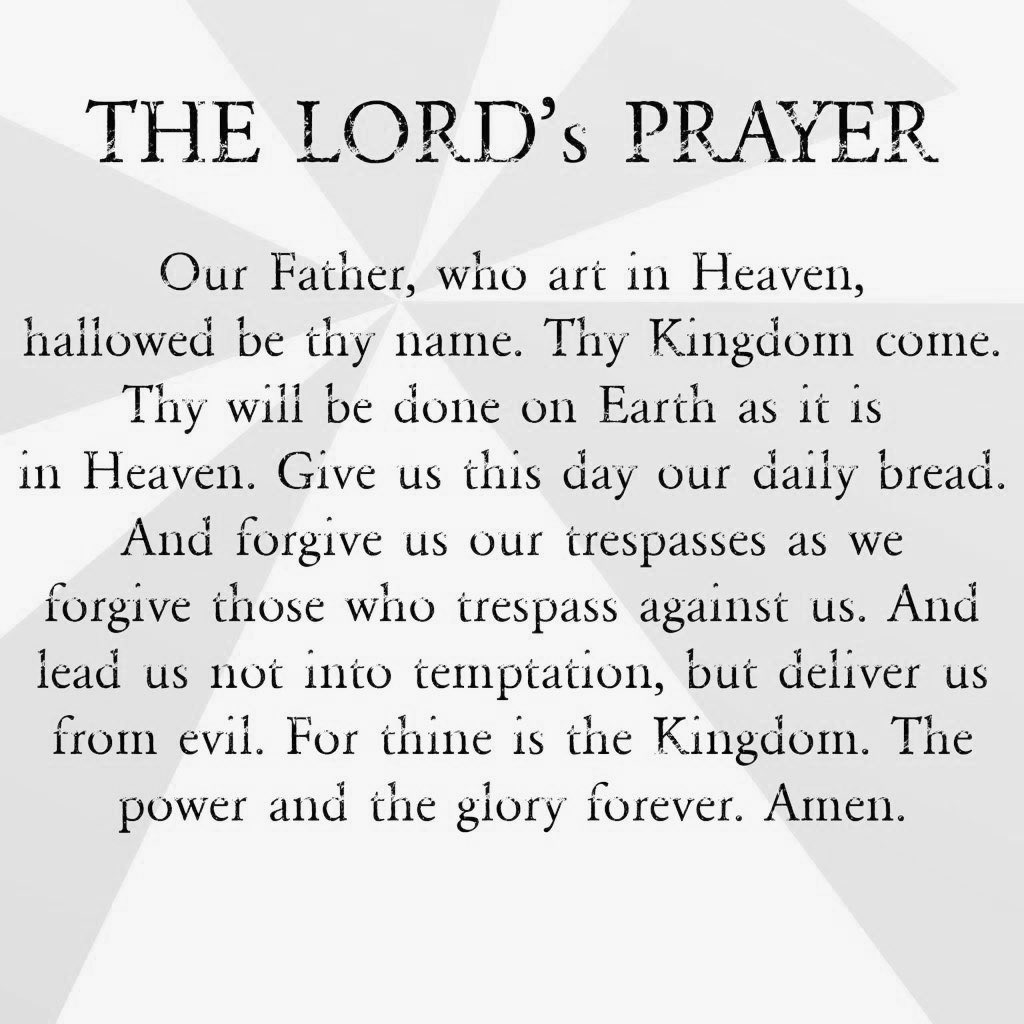 Sending out 
this important 
prayer Jesus taught 
in The Gospel 
Anybody want to pray this for whatever intentions are on Your hearts and minds