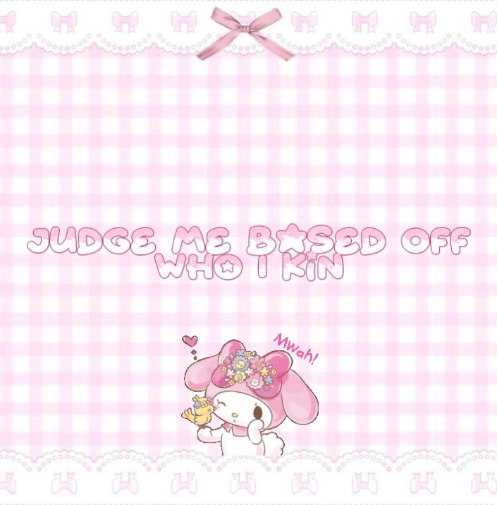 Sharpadoos's tweet photo. Kinlist
Npd Dad + Bpd Mom = Me ૮ ˶ᵔ ᵕ ᵔ˶ ა

#kinlist
#madokakaname #rinatennoji #elysiahonkai #yamadayui #chiakinanami #fluttershy #kokomi #miwakosakurada #kosameamagai #rezechainsawman #reiayanami #aikotanaka #misaamane https://t.co/8xp7Zod4w7