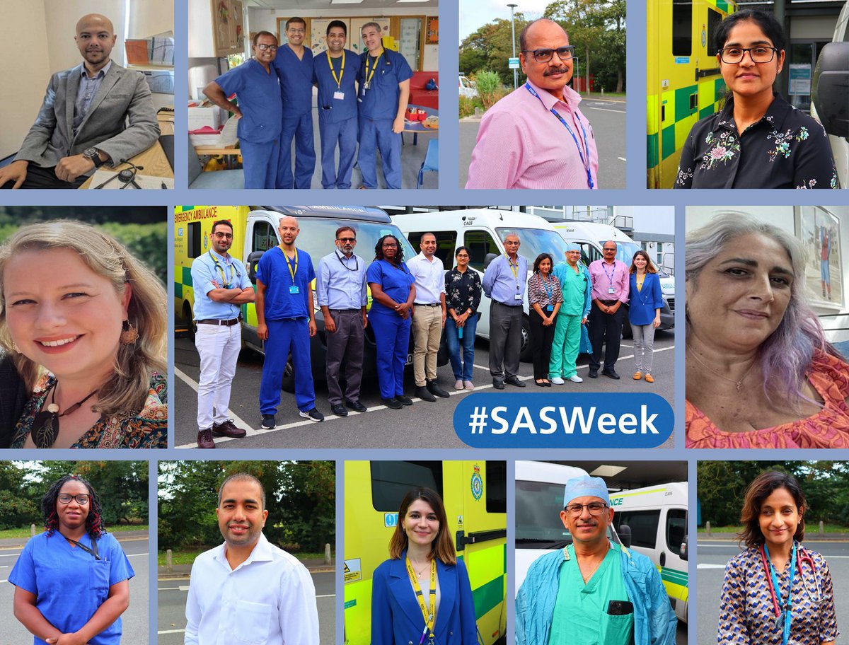 It’s #SASWeek23 👏 This week, @NHSEmployers are highlighting the work of speciality doctors. It's a chance to celebrate our specialty and specialist (SAS) doctors, a much-valued part of the #NHS. Thank you for your incredible work and contribution to our Trust! 🌟