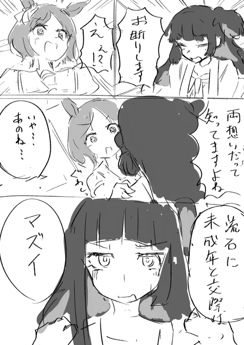 ロレ椿  超自己満足漫画(自己満なので字が汚い)