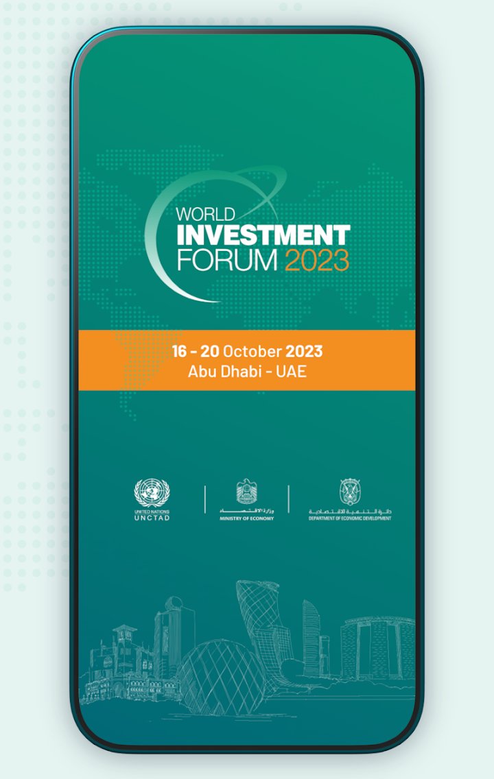UNCTAD's tweet image. 📱 Make sure you don't miss any World Investment Forum’s events!

Download @UNCTAD's official mobile app for the 8th World Investment Forum in Abu Dhabi, 16-20 October.

Google Play ➡️bit.ly/45n8xBW
Apple Store ➡️bit.ly/3Q8dVEy

#WIF2023 @unctadwif