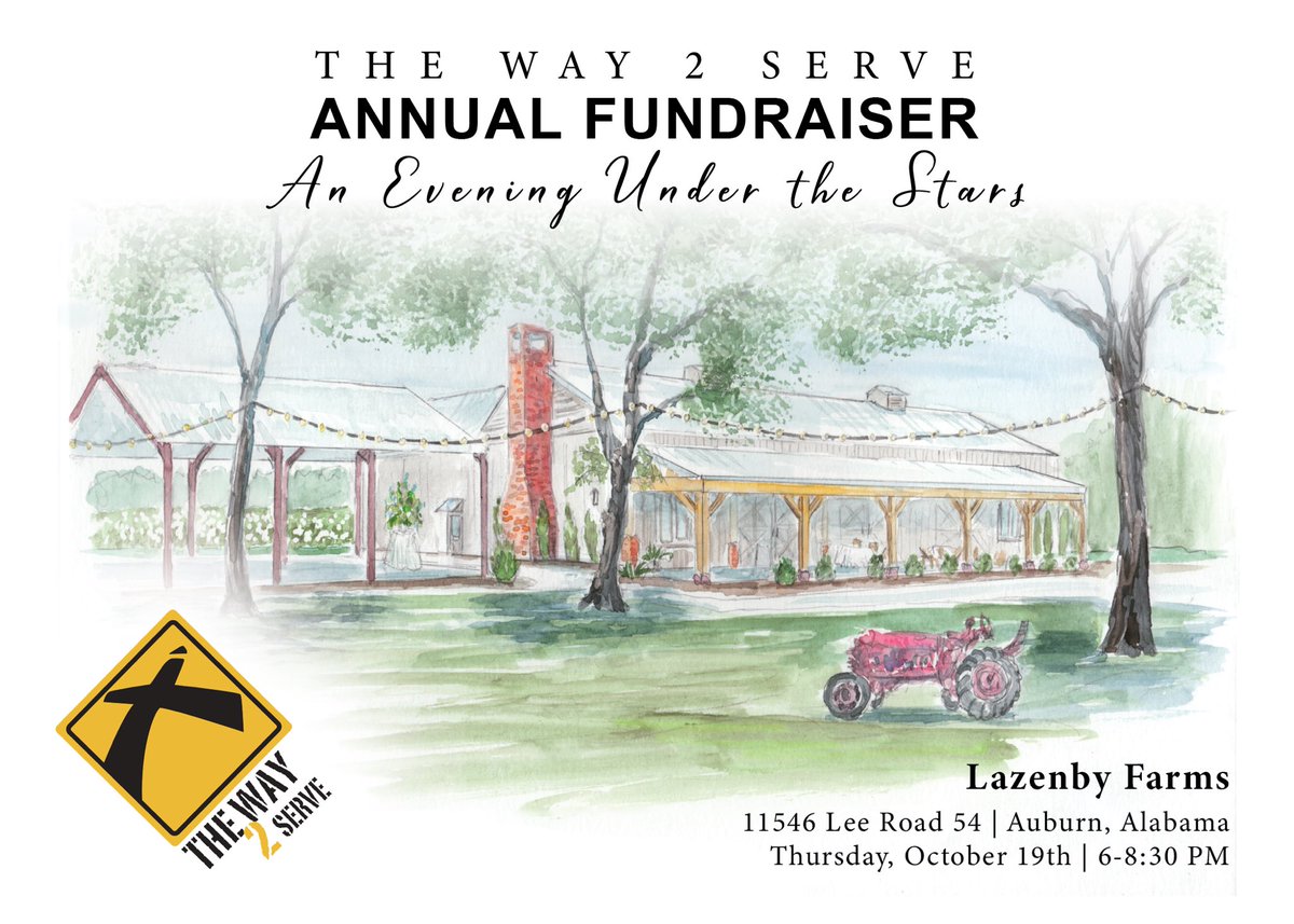 shanewtheway's tweet photo. There is still room for you to join us at The Way 2 Serve Ministries Annual Fundraiser next Thurs! https://t.co/NKEn5FKYkN