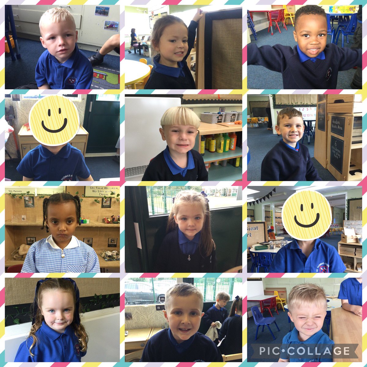 MissBarranSTM's tweet photo. Just a few photos of us all during our first few weeks in Reception! You are all working so hard, keep it up! 🤩
#LoveLearnLive
#STMEYFS
#EYFS https://t.co/zVq3qoWlyN