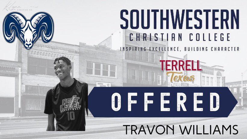 Travon J. Williams 🏀 (@trajwilli) on Twitter photo I am blessed to receive an offer from SOUTHWEST Christian college @Ethoops75605 (Coach White)
<a href="/SWCCRAMSMBB/">Southwestern Christian College Men’s Basketball</a> I am blessed to receive an offer from SOUTHWEST Christian college @Ethoops75605 (Coach White)
<a href="/SWCCRAMSMBB/">Southwestern Christian College Men’s Basketball</a>