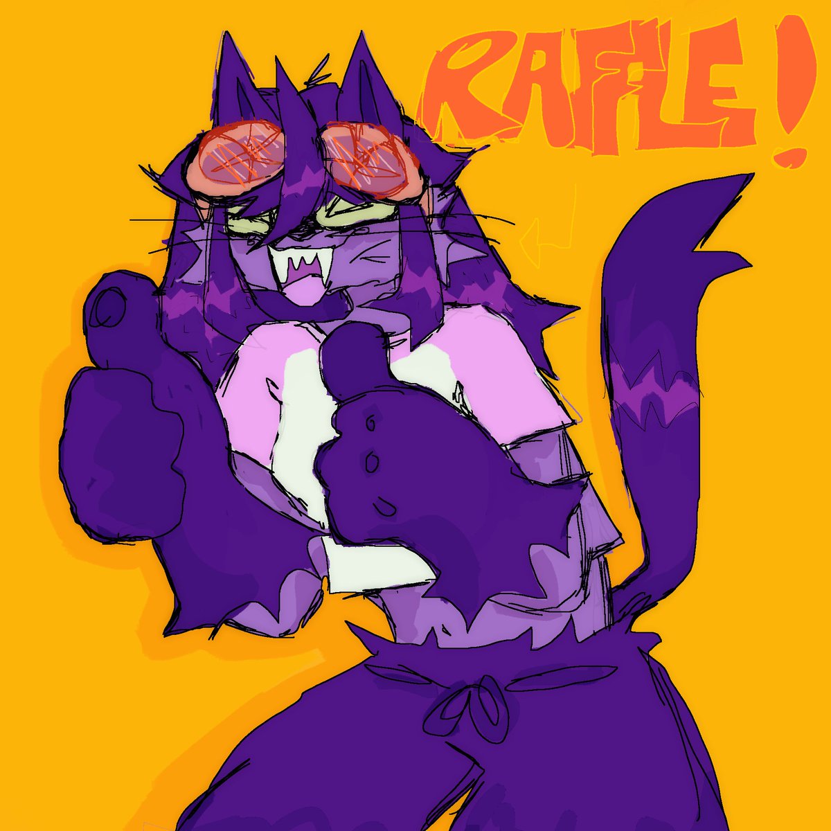 HELLO EVERYNYAN! i am holding an art raffle!!!!  

RETWEET or COMMENT or LIKE! to enter, 1-2 prizes based on engagement    

#artraffle #furry   
PS:::: I draw humans , furries , humanoids , cats , dogs, etc!