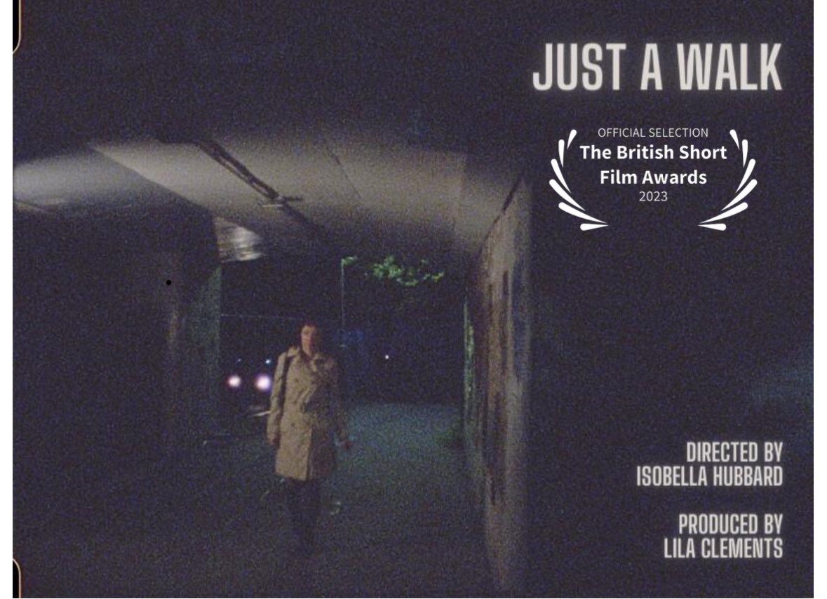 IsobellaHubbard's tweet photo. Very proud ‘Just A Walk’ has been nominated for a @BritShortFilm award had such a wonderful team bring this film to life ❤️ @Lilaclements https://t.co/YViFkdLYmr