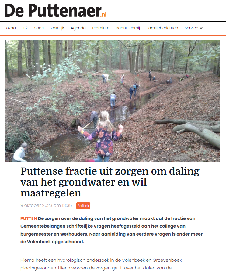 burojpiv's tweet photo. Zorgen In #Putten om de #grondwater stand? Het #bosbad mag zelf géén (extra #grondwater op pompen) Waar denkt u dat de waterleverancier het vandaan haalt? Wie wordt hier beter van? n.b. de stand wordt bepaald door het #waterschap, de stuwen en gemalen https://t.co/ypdgNeG4Q3