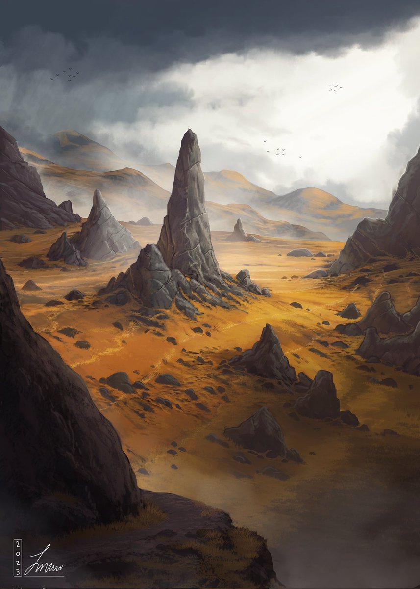 JamesMawArt's tweet photo. Sheesh #PortfolioDay already?! 

I recently quit my job to do full time concept art/ Illustration so any support is appreciated 😁 

I mostly do environments and key art illustration and like big bright colours!!! 🔴🟠🟡🟢🔵🟣

Artstation: https://t.co/tBn0fa8A2g https://t.co/x9w6NrRo6z