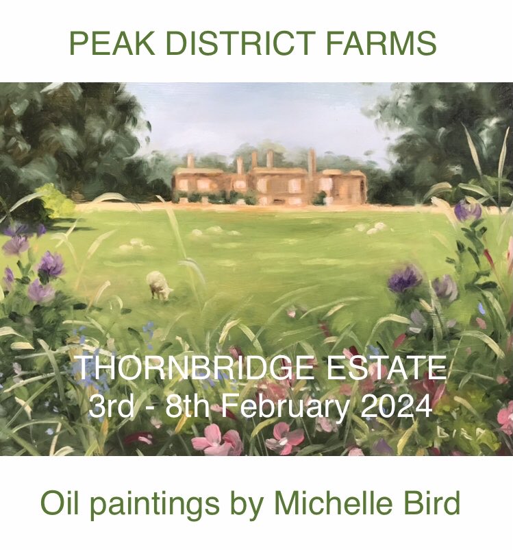 Please come along to this and say hello and perhaps even buy an oil painting! Some of the money raised is going to a fabulous charity called The Farming Life Centre which supports rural communities in Derbyshire! #peakdistrict #backbritishfarming #derbyshire #landscapepainting
