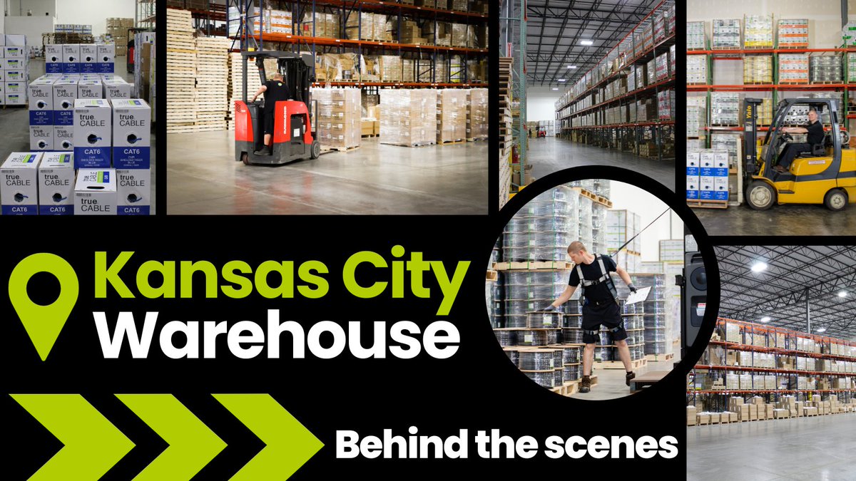 trueCABLEinc's tweet photo. π Curious about where your #trueCABLE goodies come from? Step inside our Kansas City warehouse and see the magic in action!
#EthernetCable #LowVoltage #LowVoltageTech https://t.co/riGzDI92Gx