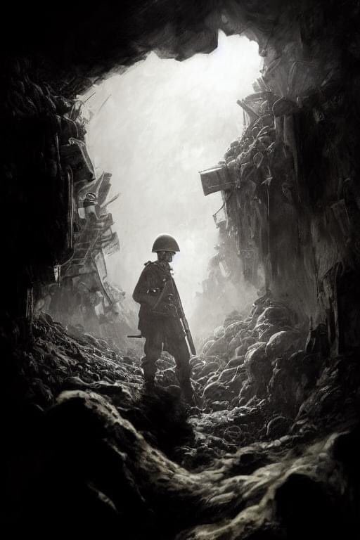 "Her savaştan geriye üç ordu kalır: Ölüler ordusu, yas tutanlar ordusu, hırsızlar ordusu."

Brecht