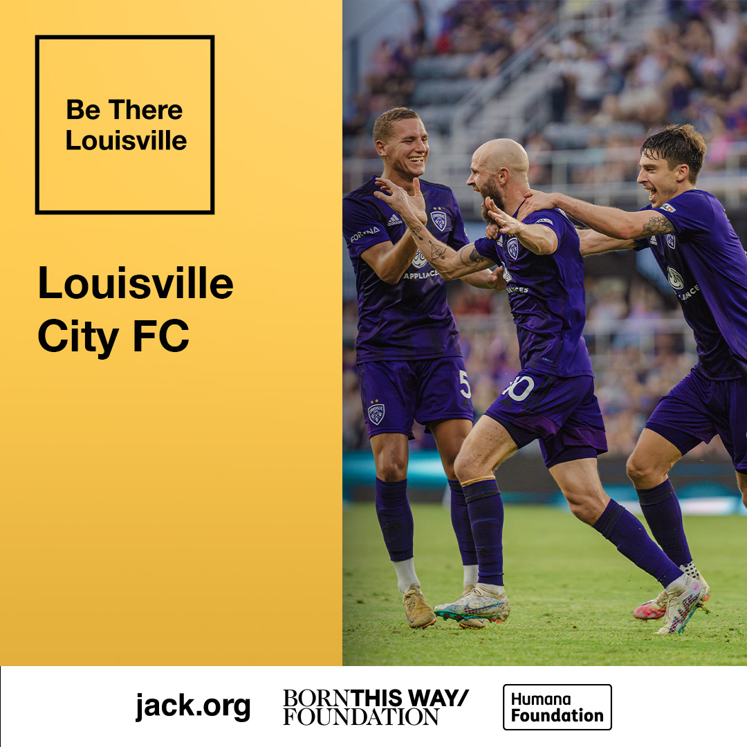 We’re proud to be a part of @HumanaFdn’s #BeThereLouisville movement, encouraging youth in Louisville to help their peers struggling with mental health.

Those ages 13-24 who send us a certificate will receive a free ticket to a 2024 LouCity or @RacingLouFC game!

🔗