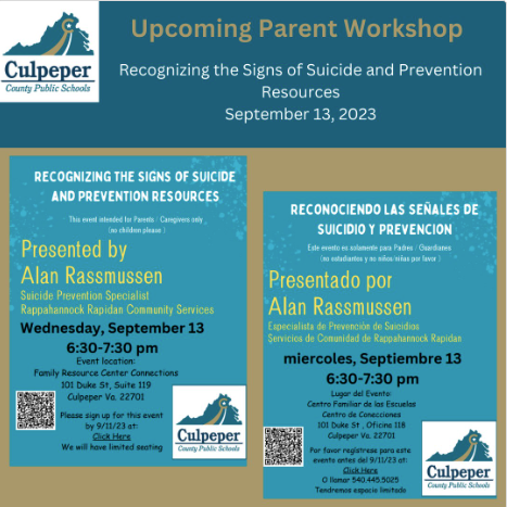 CCPS_FRC's tweet image. REMINDER
Recognizing the Signs of Substance Abuse
October 18, 2023 from 6:30 to 7:30 PM at the Family Resource Center Connections
Use the QR code to reserve your seat and help your teens by staying informed!