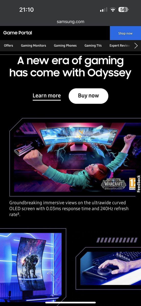 RageDarling's tweet image. I HAVE HUGE NEWS THAT I’VE BEEN KEEPING A SECRET…

I’m on the @Samsung website with the Odyssey OLED monitor!!

AND WE RECORDED A WARCRAFT ADVERT

ITS GOING TO BE RELEASED AROUND ERUOPE SOON™️

IN PARTNERSHIP WITH @Warcraft #DRAGONFLIGHT

DREAM COME TRUE HOW COOL IS THIS

EEEEEE