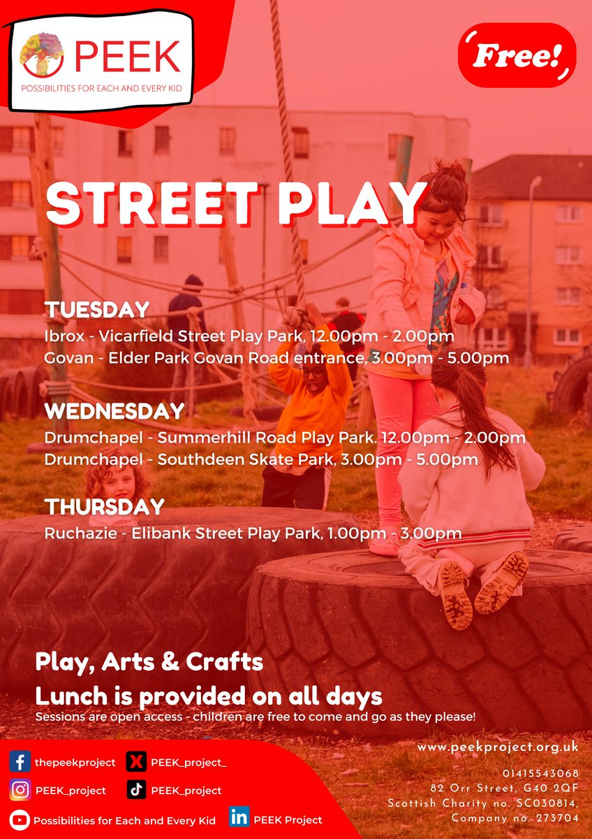 Everyone regardless of age, is welcome to join us at Street Play next week. Expect nothing but FUN, maybe some fire play and lunch. See where we’re at in the flyer below. 😄