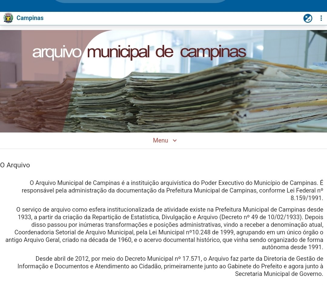 🟦 Novo site do Arquivo Municipal de Campinas 

portal.campinas.sp.gov.br/sites/arquivom…