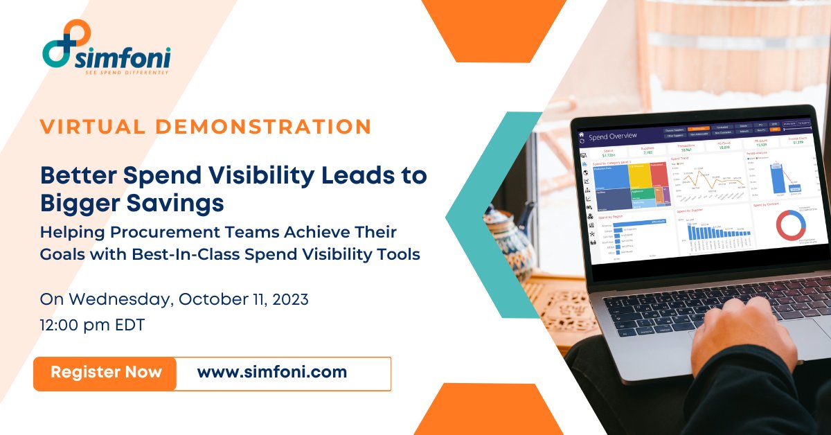 Join us for a virtual showcase of Simfoni's spend analytics platform! Discover how world-class spend visibility can elevate your procurement strategy. Mark your calendar: Oct 11 at 12 PM EDT.

simfoni.com/event/virtual-…

#spendanalysis #simfoni #webinar